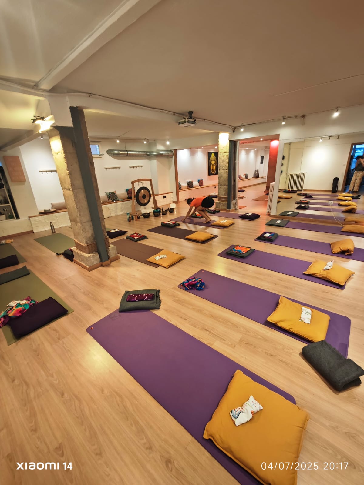 Sala de yoga de Arteria Espacio Creativo en Vitoria-Gasteiz